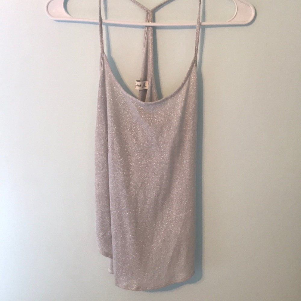 Sparkly tank with detailed back